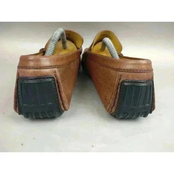 Magnanni Driving Moc Leather Loafers Shoes Tan Brown Mens 9.5 Comfy - Picture 5 of 11